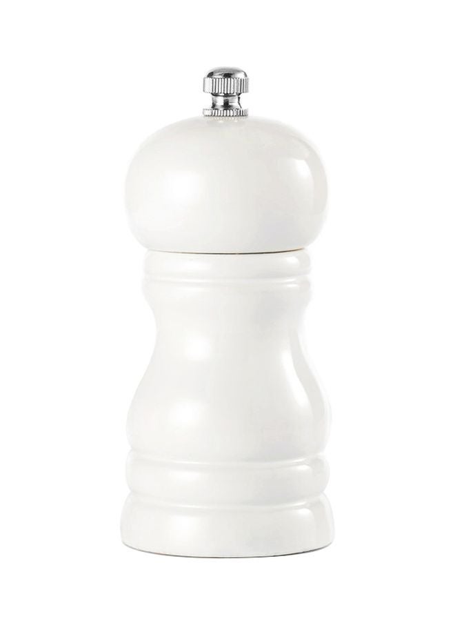 Seasoning Pepper Mill White 4inch